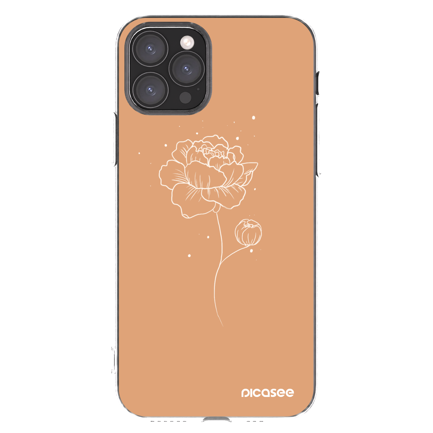 Picasee átlátszó szilikon tok az alábbi mobiltelefonokra Apple iPhone 11 Pro - Peonies