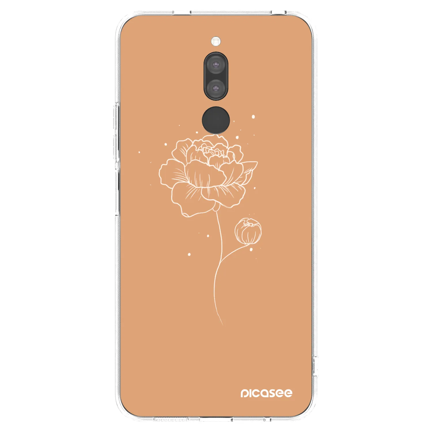 Picasee átlátszó szilikon tok az alábbi mobiltelefonokra Xiaomi Redmi 8 - Peonies