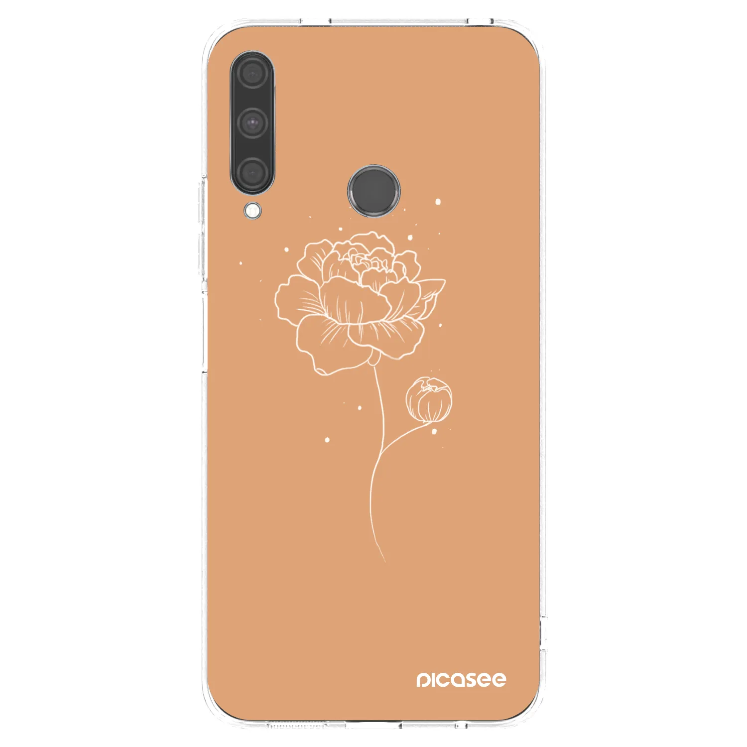 Picasee átlátszó szilikon tok az alábbi mobiltelefonokra Huawei P40 Lite E - Peonies