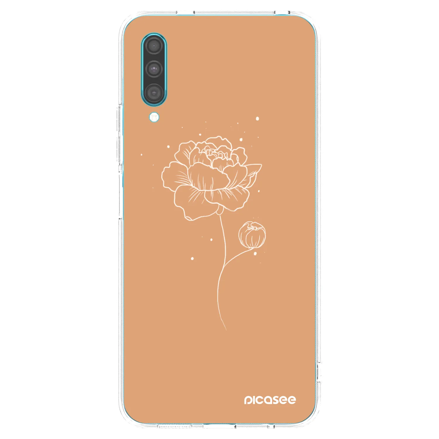 Picasee átlátszó szilikon tok az alábbi mobiltelefonokra Samsung Galaxy A30s A307F - Peonies