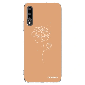 Picasee átlátszó szilikon tok az alábbi mobiltelefonokra Honor 9X Pro - Peonies