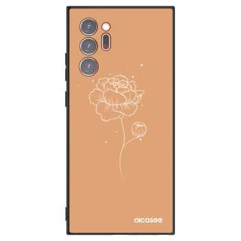 Picasee fekete szilikon tok az alábbi mobiltelefonokra Samsung Galaxy Note 20 Ultra - Peonies