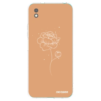 Picasee fekete szilikon tok az alábbi mobiltelefonokra Xiaomi Redmi 9A - Peonies