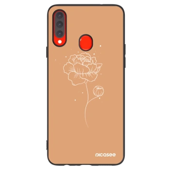 Tok az alábbi mobiltelefonokra Samsung Galaxy A20s - Peonies