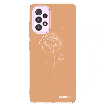 Picasee átlátszó szilikon tok az alábbi mobiltelefonokra Samsung Galaxy A32 5G A326B - Peonies