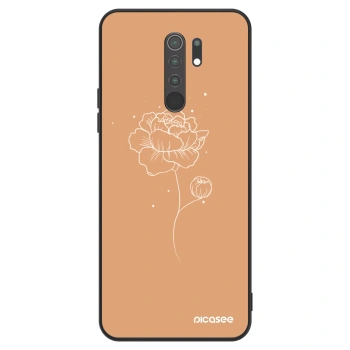 Szilikon tok erre a típusra Xiaomi Redmi 9 - Peonies