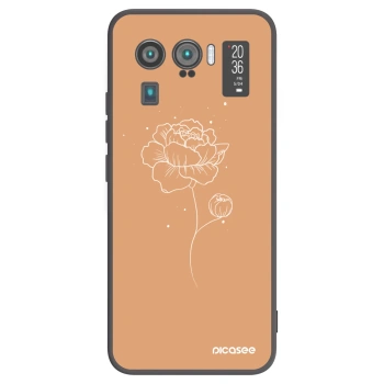 Picasee fekete szilikon tok az alábbi mobiltelefonokra Xiaomi Mi 11 Ultra - Peonies