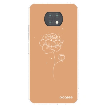 Picasee átlátszó szilikon tok az alábbi mobiltelefonokra Xiaomi Redmi Note 9T - Peonies