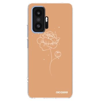 Picasee átlátszó szilikon tok az alábbi mobiltelefonokra Xiaomi 11T Pro - Peonies