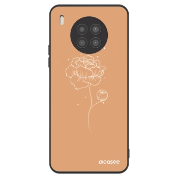 Szilikon tok erre a típusra Huawei Nova 8i - Peonies