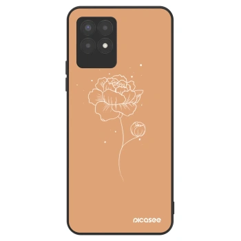 Szilikon tok erre a típusra Realme 8i - Peonies