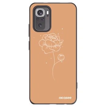 Picasee fekete szilikon tok az alábbi mobiltelefonokra Xiaomi Redmi Note 11S 4G - Peonies