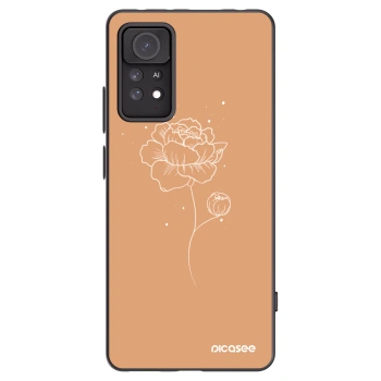 Picasee fekete szilikon tok az alábbi mobiltelefonokra Xiaomi Redmi Note 11 Pro 5G - Peonies