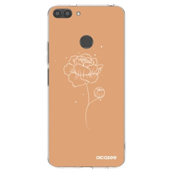 Picasee átlátszó szilikon tok az alábbi mobiltelefonokra Huawei P Smart - Peonies