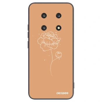 Picasee fekete szilikon tok az alábbi mobiltelefonokra Honor Magic4 Lite 5G - Peonies
