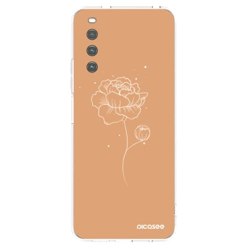 Picasee átlátszó szilikon tok az alábbi mobiltelefonokra Sony Xperia 10 IV 5G - Peonies
