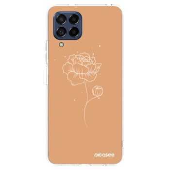 Picasee átlátszó szilikon tok az alábbi mobiltelefonokra Samsung Galaxy M53 5G - Peonies