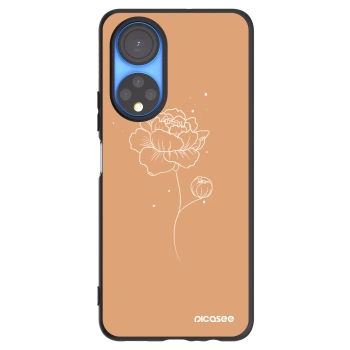 Picasee fekete szilikon tok az alábbi mobiltelefonokra Honor X7 - Peonies