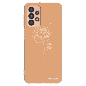 Picasee átlátszó szilikon tok az alábbi mobiltelefonokra Samsung Galaxy A23 A236B 5G - Peonies