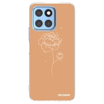 Picasee átlátszó szilikon tok az alábbi mobiltelefonokra Honor X6 - Peonies