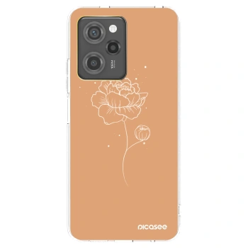 Picasee átlátszó szilikon tok az alábbi mobiltelefonokra Xiaomi Poco X5 Pro - Peonies