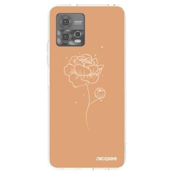 Picasee átlátszó szilikon tok az alábbi mobiltelefonokra Motorola Moto G72 - Peonies