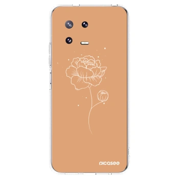 Picasee átlátszó szilikon tok az alábbi mobiltelefonokra Xiaomi 13 Pro - Peonies