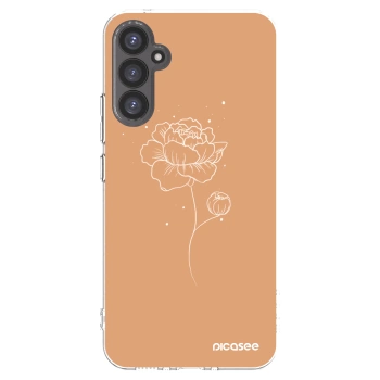 Picasee átlátszó szilikon tok az alábbi mobiltelefonokra Samsung Galaxy A34 5G A346B - Peonies