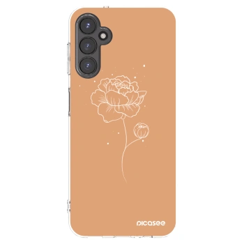 Picasee átlátszó szilikon tok az alábbi mobiltelefonokra Samsung Galaxy A14 4G A145R - Peonies