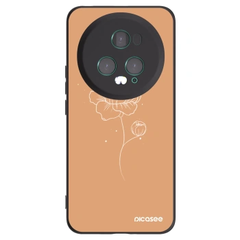 Picasee fekete szilikon tok az alábbi mobiltelefonokra Honor Magic5 Pro - Peonies