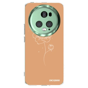 Picasee átlátszó szilikon tok az alábbi mobiltelefonokra Honor Magic5 Pro - Peonies