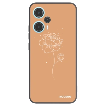 Picasee fekete szilikon tok az alábbi mobiltelefonokra Xiaomi Poco F5 - Peonies