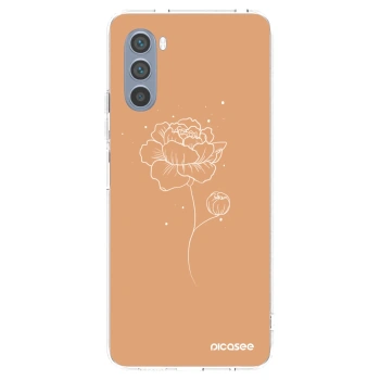 Picasee átlátszó szilikon tok az alábbi mobiltelefonokra Motorola Moto G62 - Peonies