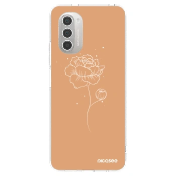 Picasee átlátszó szilikon tok az alábbi mobiltelefonokra Motorola Moto G51 - Peonies