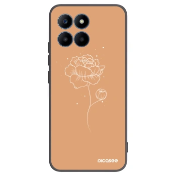 Picasee fekete szilikon tok az alábbi mobiltelefonokra Honor 70 Lite - Peonies