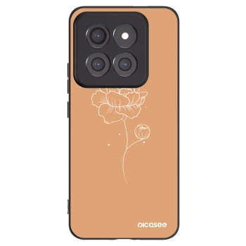 Picasee fekete szilikon tok az alábbi mobiltelefonokra Xiaomi 14 Pro - Peonies