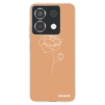 Picasee átlátszó szilikon tok az alábbi mobiltelefonokra Xiaomi Poco X6 - Peonies