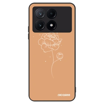 Szilikon tok erre a típusra Xiaomi Poco X6 Pro - Peonies