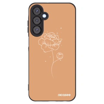 Picasee fekete szilikon tok az alábbi mobiltelefonokra Samsung Galaxy A25 A256B 5G - Peonies
