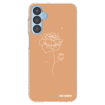 Picasee átlátszó szilikon tok az alábbi mobiltelefonokra Samsung Galaxy A15 A156B 5G - Peonies