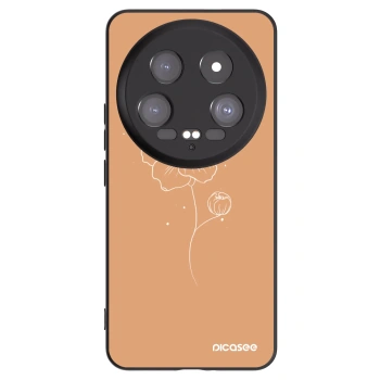 Picasee fekete szilikon tok az alábbi mobiltelefonokra Xiaomi 14 Ultra - Peonies