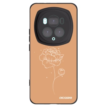 Picasee fekete szilikon tok az alábbi mobiltelefonokra Honor Magic6 Pro - Peonies