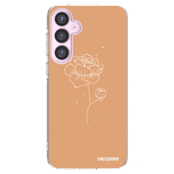 Picasee átlátszó szilikon tok az alábbi mobiltelefonokra Samsung Galaxy A55 5G A556B - Peonies