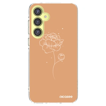 Picasee átlátszó szilikon tok az alábbi mobiltelefonokra Samsung Galaxy A35 5G A356B - Peonies