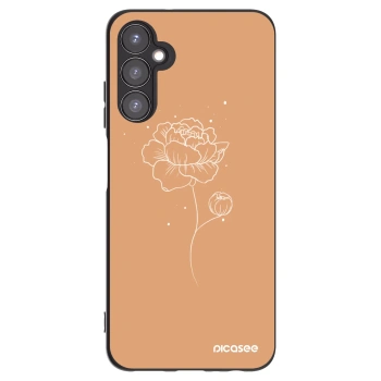 Picasee fekete szilikon tok az alábbi mobiltelefonokra Samsung Galaxy A05s A057G - Peonies