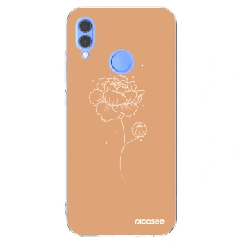 Picasee átlátszó szilikon tok az alábbi mobiltelefonokra Huawei P Smart 2019 - Peonies