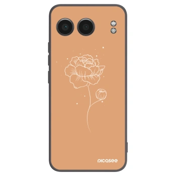 Picasee fekete szilikon tok az alábbi mobiltelefonokra OnePlus Nord 4 - Peonies