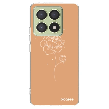Picasee átlátszó szilikon tok az alábbi mobiltelefonokra Xiaomi 14T - Peonies