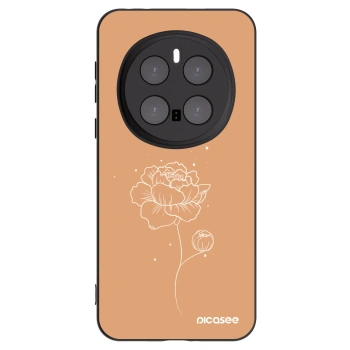 Picasee fekete szilikon tok az alábbi mobiltelefonokra Honor Magic7 Pro 5G - Peonies
