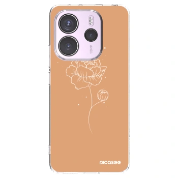Picasee átlátszó szilikon tok az alábbi mobiltelefonokra Xiaomi Redmi Note 14 4G - Peonies
